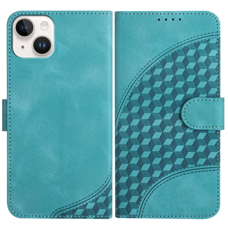 YX0060 Elephant Head Embossed Phone Leather Case with Lanyard