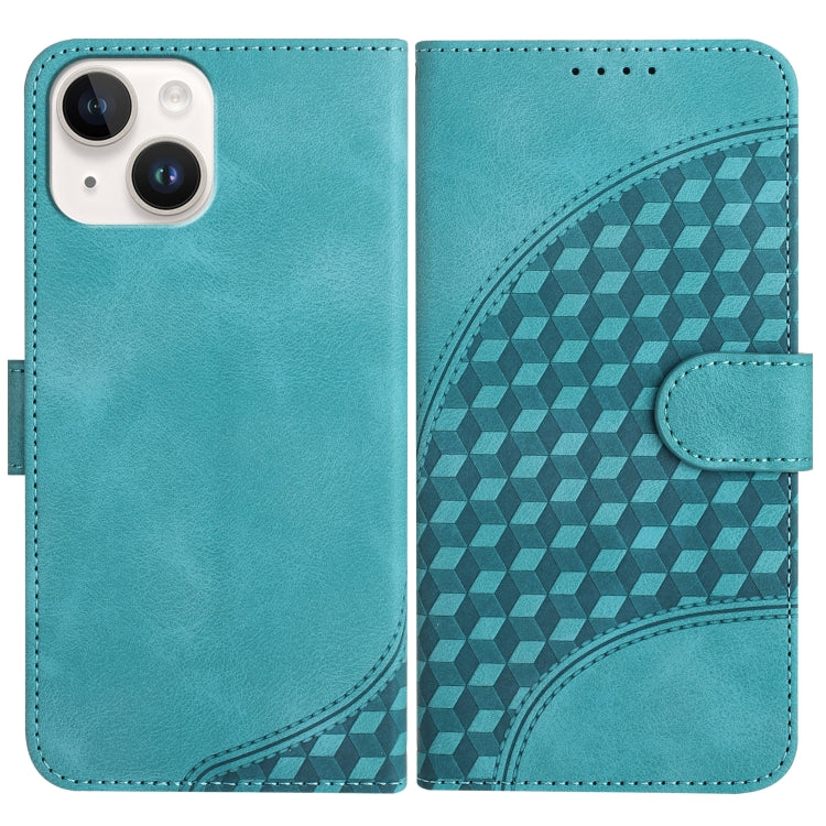 YX0060 Elephant Head Embossed Phone Leather Case with Lanyard