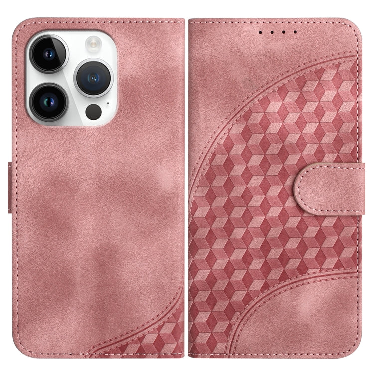 YX0060 Elephant Head Embossed Phone Leather Case with Lanyard