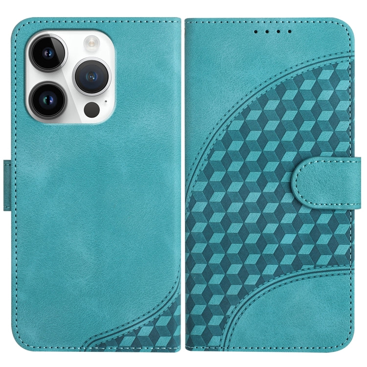 YX0060 Elephant Head Embossed Phone Leather Case with Lanyard
