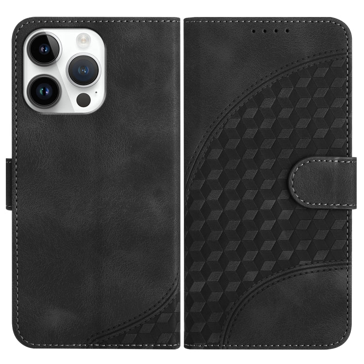 YX0060 Elephant Head Embossed Phone Leather Case with Lanyard