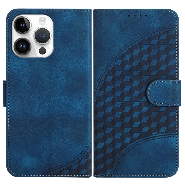 YX0060 Elephant Head Embossed Phone Leather Case with Lanyard