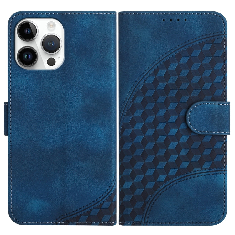 YX0060 Elephant Head Embossed Phone Leather Case with Lanyard
