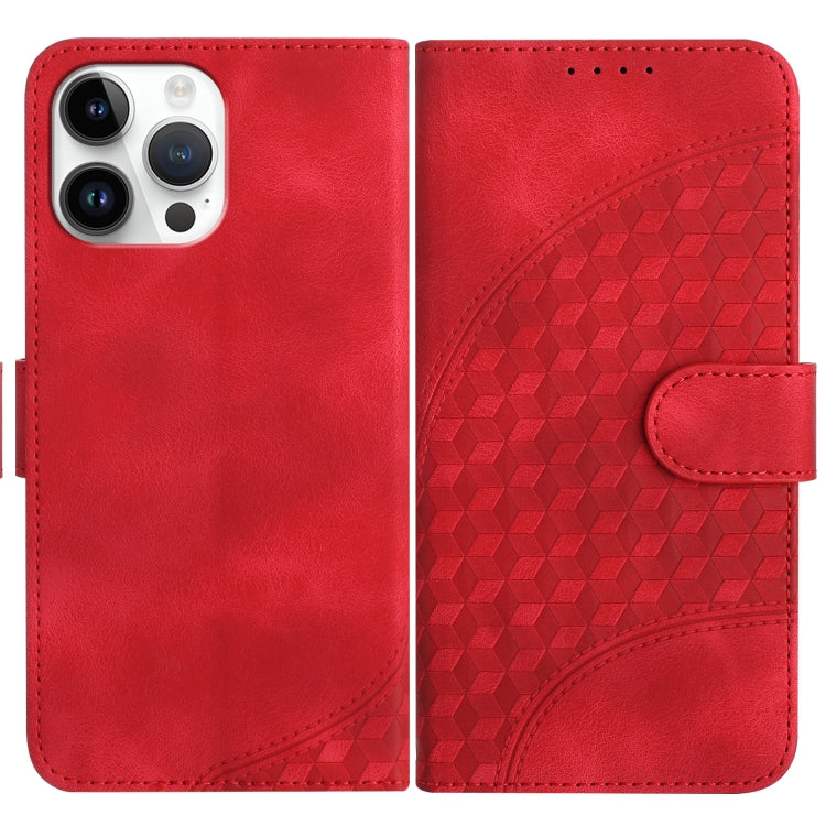YX0060 Elephant Head Embossed Phone Leather Case with Lanyard