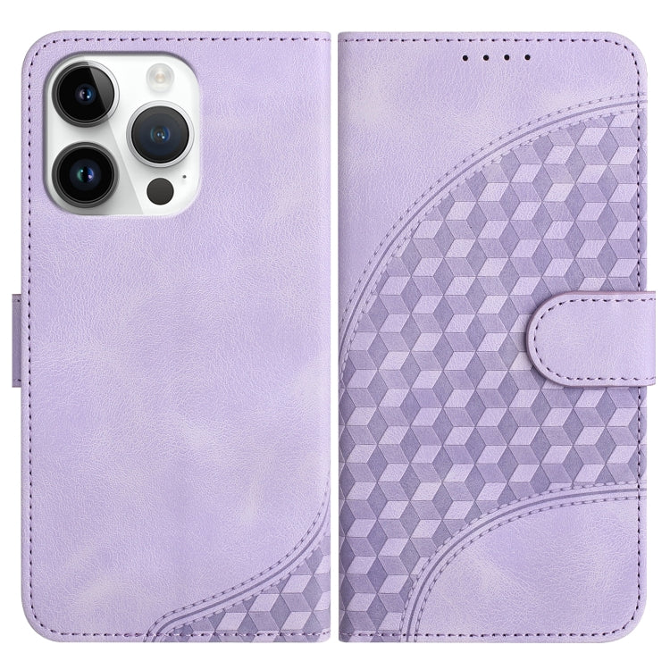 YX0060 Elephant Head Embossed Phone Leather Case with Lanyard