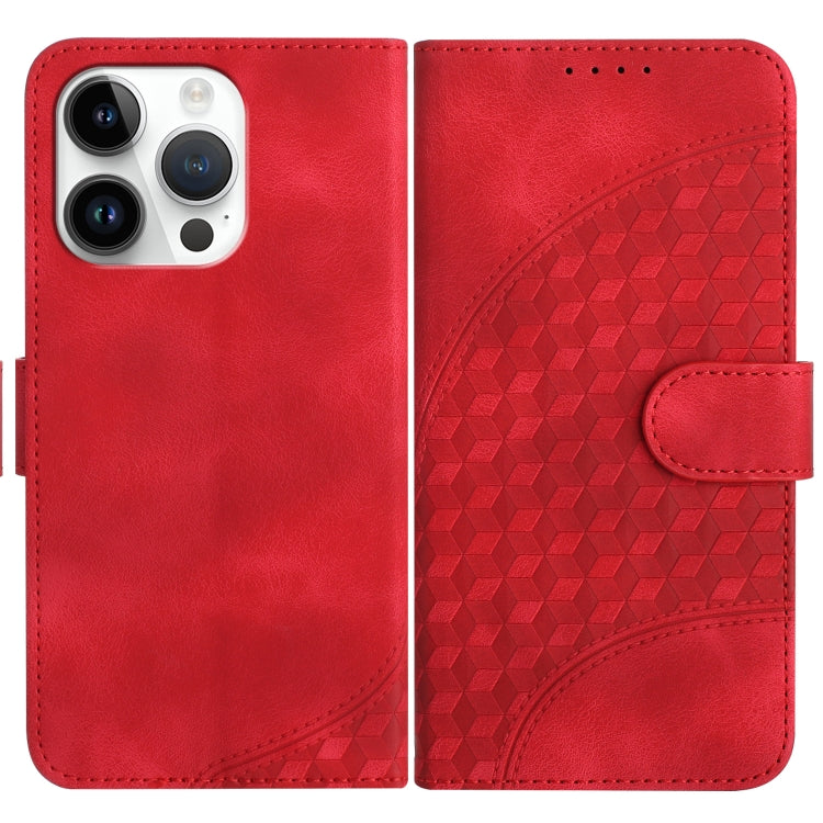 YX0060 Elephant Head Embossed Phone Leather Case with Lanyard