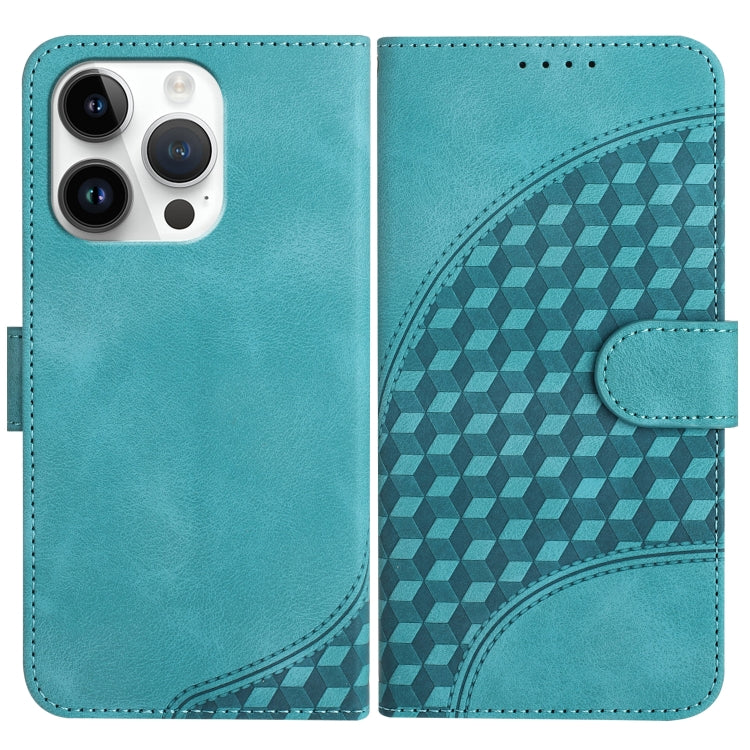 YX0060 Elephant Head Embossed Phone Leather Case with Lanyard, For iPhone 13 Pro, For iPhone 13, For iPhone 13 mini