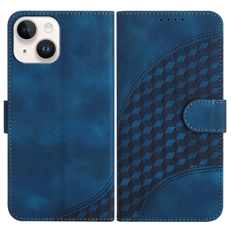 YX0060 Elephant Head Embossed Phone Leather Case with Lanyard