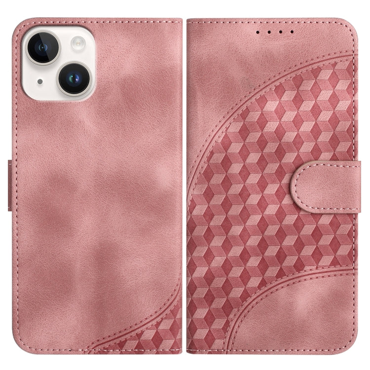 YX0060 Elephant Head Embossed Phone Leather Case with Lanyard