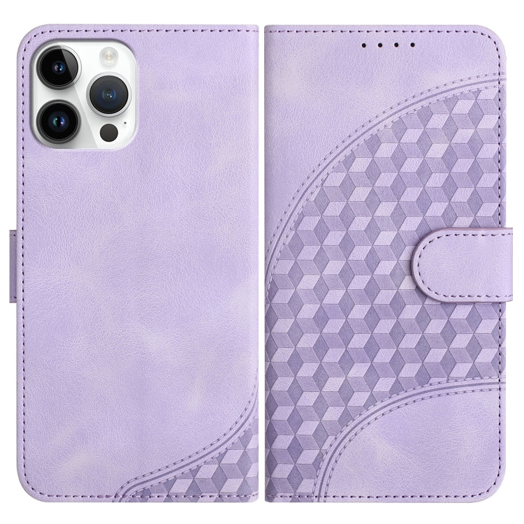 YX0060 Elephant Head Embossed Phone Leather Case with Lanyard