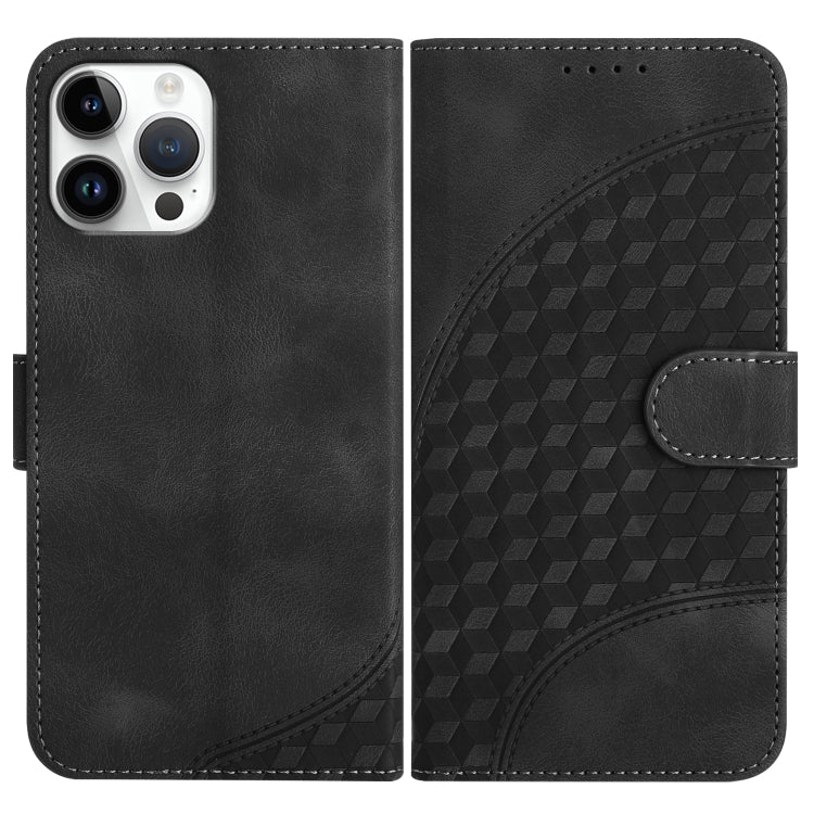 YX0060 Elephant Head Embossed Phone Leather Case with Lanyard