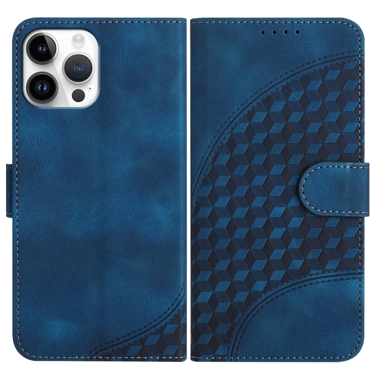YX0060 Elephant Head Embossed Phone Leather Case with Lanyard
