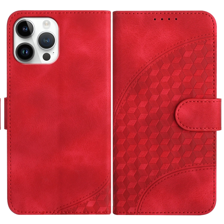 YX0060 Elephant Head Embossed Phone Leather Case with Lanyard