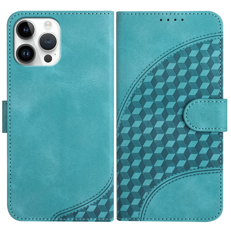 YX0060 Elephant Head Embossed Phone Leather Case with Lanyard