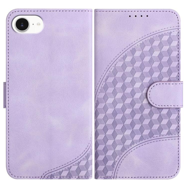 YX0060 Elephant Head Embossed Phone Leather Case with Lanyard