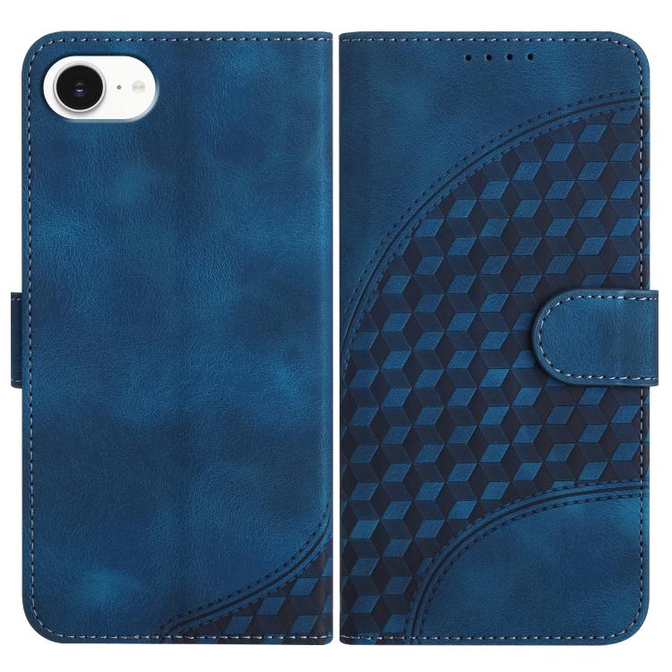 YX0060 Elephant Head Embossed Phone Leather Case with Lanyard