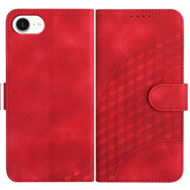 YX0060 Elephant Head Embossed Phone Leather Case with Lanyard
