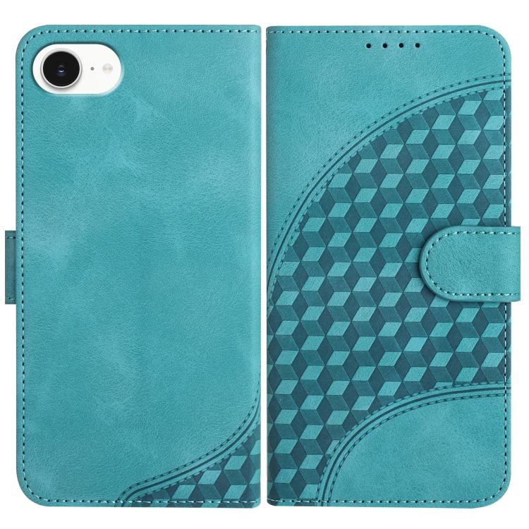 YX0060 Elephant Head Embossed Phone Leather Case with Lanyard