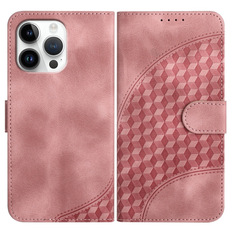 YX0060 Elephant Head Embossed Phone Leather Case with Lanyard