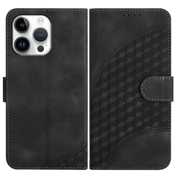 YX0060 Elephant Head Embossed Phone Leather Case with Lanyard