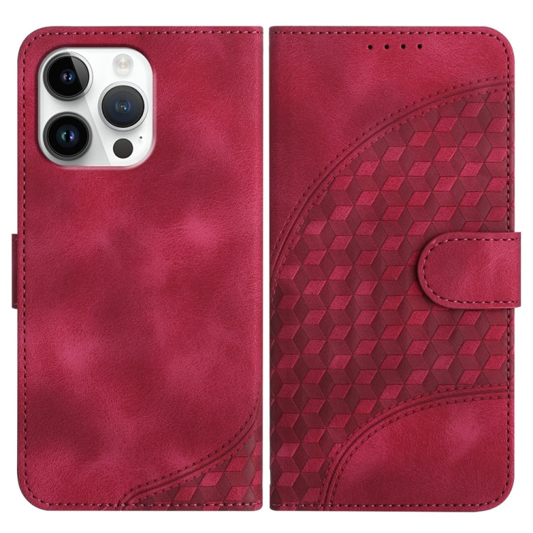 YX0060 Elephant Head Embossed Phone Leather Case with Lanyard