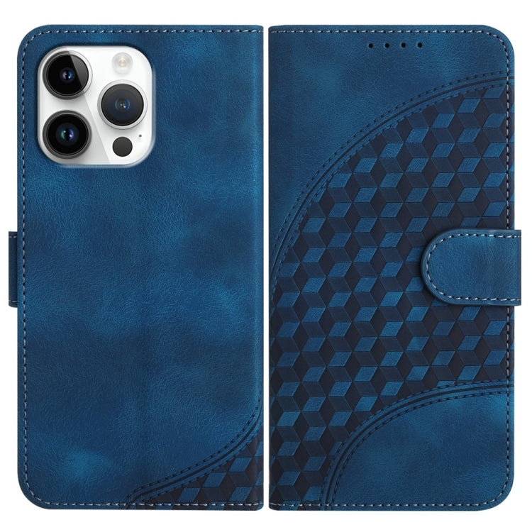 YX0060 Elephant Head Embossed Phone Leather Case with Lanyard