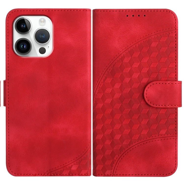 YX0060 Elephant Head Embossed Phone Leather Case with Lanyard