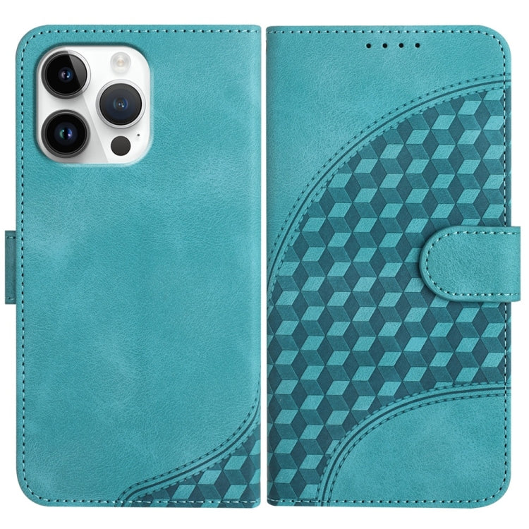 YX0060 Elephant Head Embossed Phone Leather Case with Lanyard