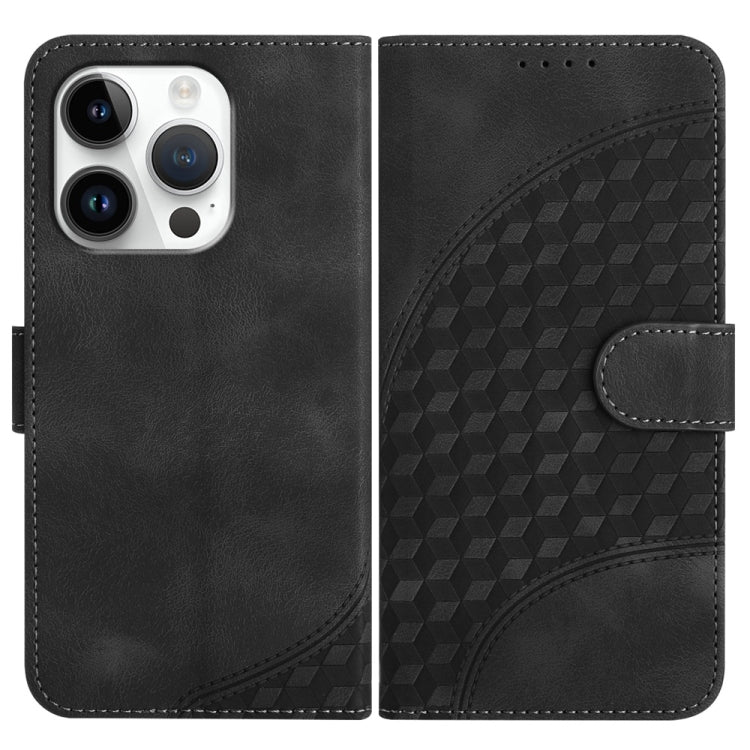 YX0060 Elephant Head Embossed Phone Leather Case with Lanyard