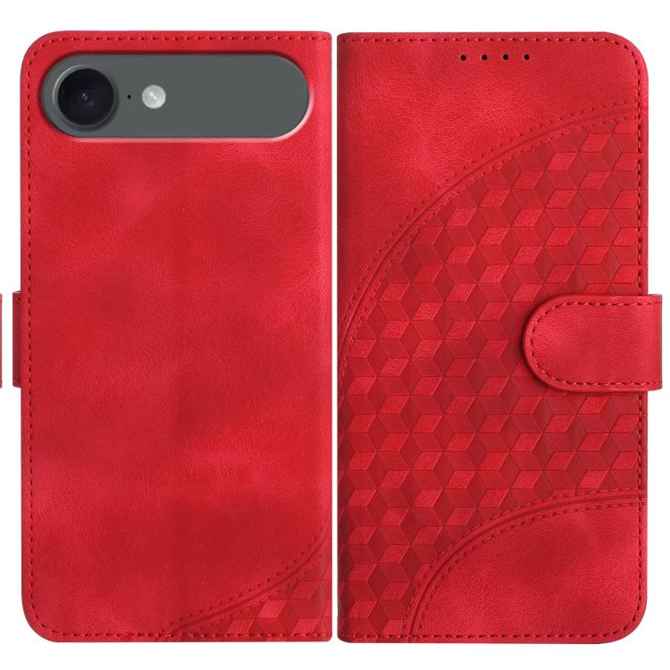 YX0060 Elephant Head Embossed Phone Leather Case with Lanyard