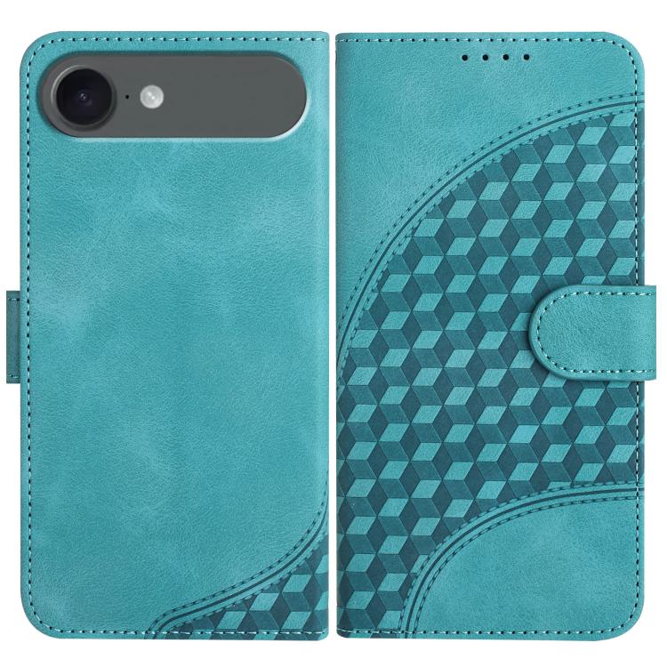 YX0060 Elephant Head Embossed Phone Leather Case with Lanyard