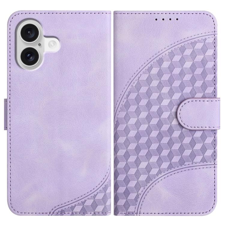 YX0060 Elephant Head Embossed Phone Leather Case with Lanyard