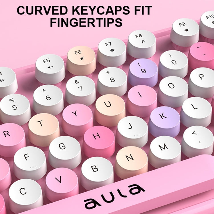 AULA AC306 104 Keys Retro Wireless Keyboard + Mouse Combo Set