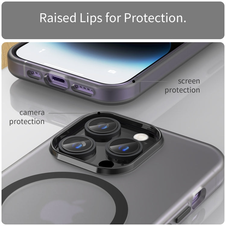 MagSafe Frosted Translucent TPU + PC Full Coverage Phone Case