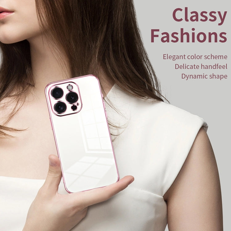 Transparent Plating Fine Hole Phone Case
