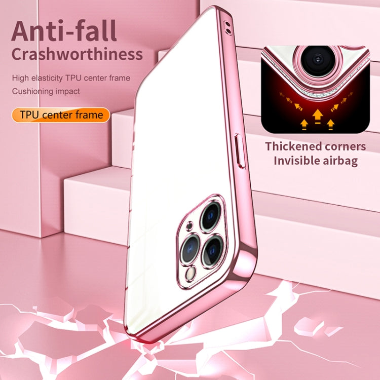 Transparent Plating Fine Hole Phone Case, For iPhone 11 Pro, For iPhone X / XS, For iPhone XR