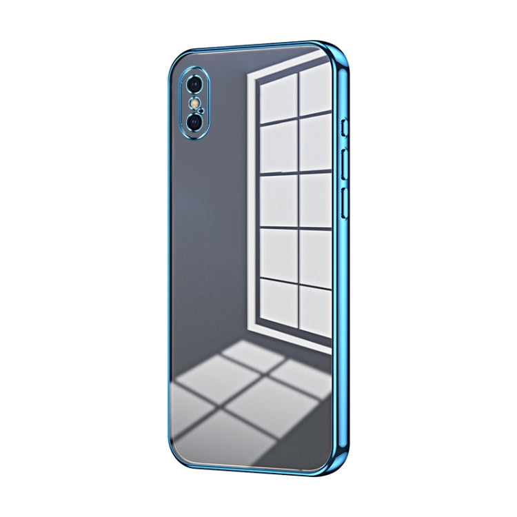 Transparent Plating Fine Hole Phone Case, For iPhone 11 Pro, For iPhone X / XS, For iPhone XR