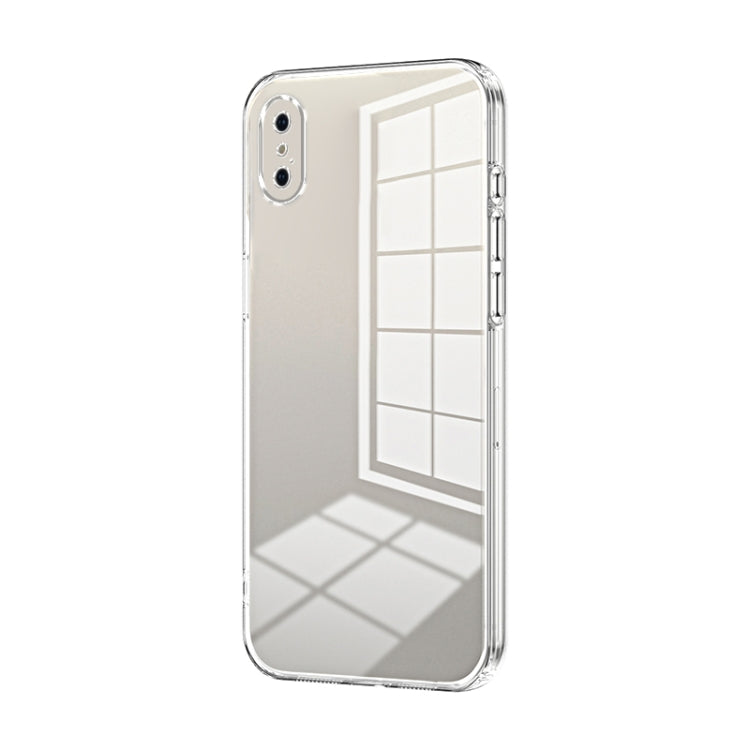 Transparent Plating Fine Hole Phone Case, For iPhone 11 Pro, For iPhone X / XS, For iPhone XR