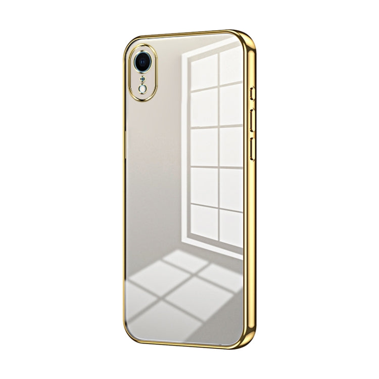 Transparent Plating Fine Hole Phone Case, For iPhone 11 Pro, For iPhone X / XS, For iPhone XR