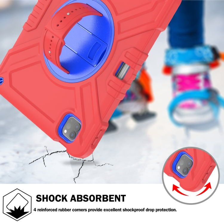 X Rotation PC Hybrid Silicone Tablet Case with Strap