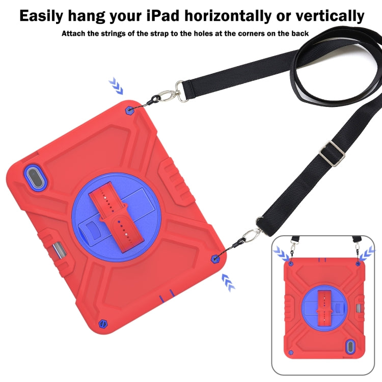 X Rotation PC Hybrid Silicone Tablet Case with Strap