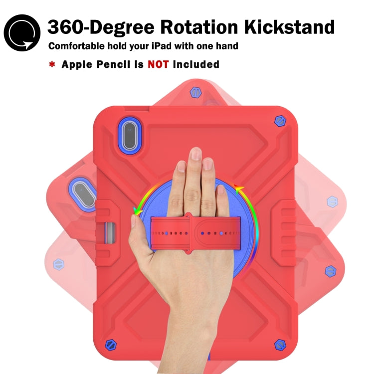 X Rotation PC Hybrid Silicone Tablet Case with Strap