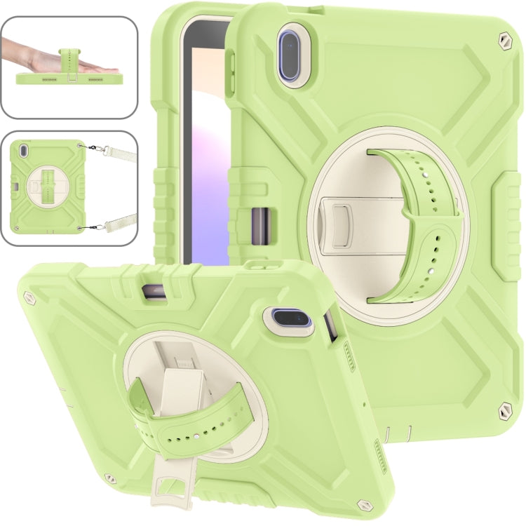 X Rotation PC Hybrid Silicone Tablet Case with Strap