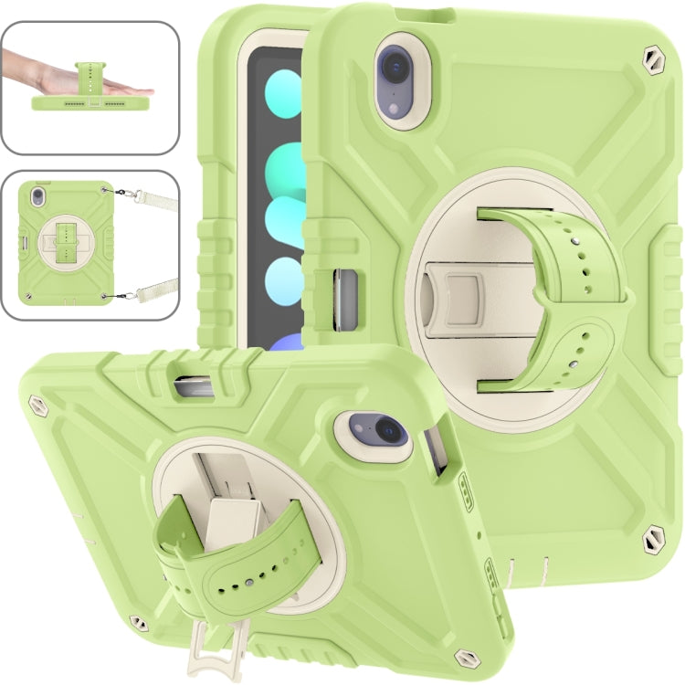 X Rotation PC Hybrid Silicone Tablet Case with Strap