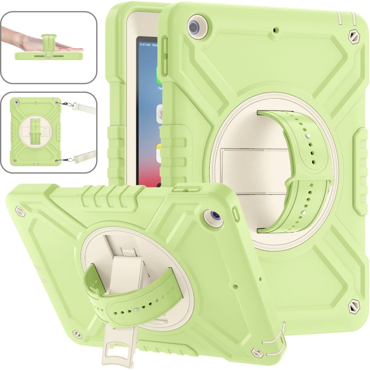 X Rotation PC Hybrid Silicone Tablet Case with Strap