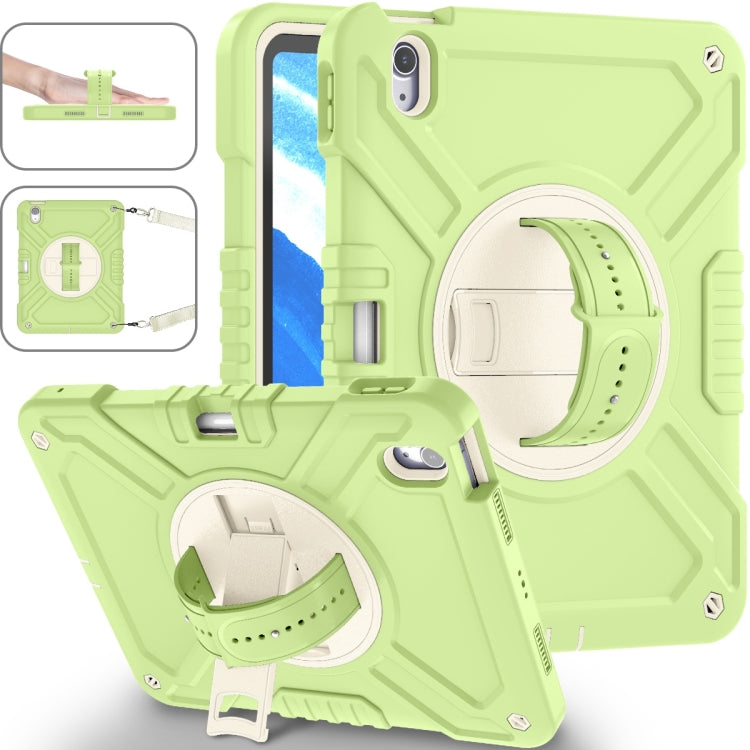 X Rotation PC Hybrid Silicone Tablet Case with Strap
