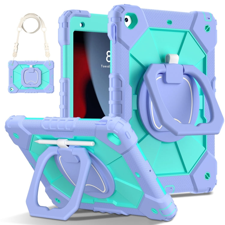 Contrast Color Robot Silicone Hybrid PC Tablet Case