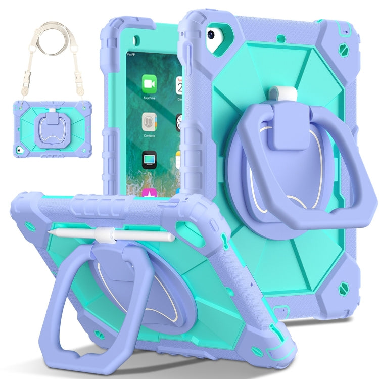 Contrast Color Robot Silicone Hybrid PC Tablet Case
