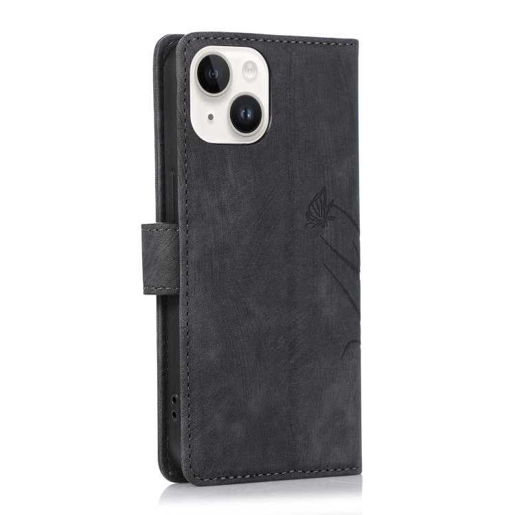 Orchid Butterfly Embossed Leather Phone Case, For iPhone 13, For iPhone 12 / 12 Pro, For iPhone 12 Pro Max, For iPhone 11 Pro Max