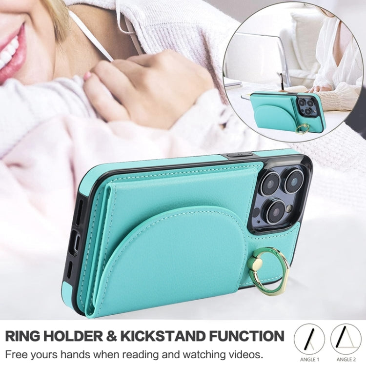 YM007 Ring Holder Card Bag Skin Feel Phone Case, For iPhone 13 Pro, For iPhone 13, For iPhone 12 / 12 Pro, For iPhone 12 Pro Max, For iPhone 11 Pro Max